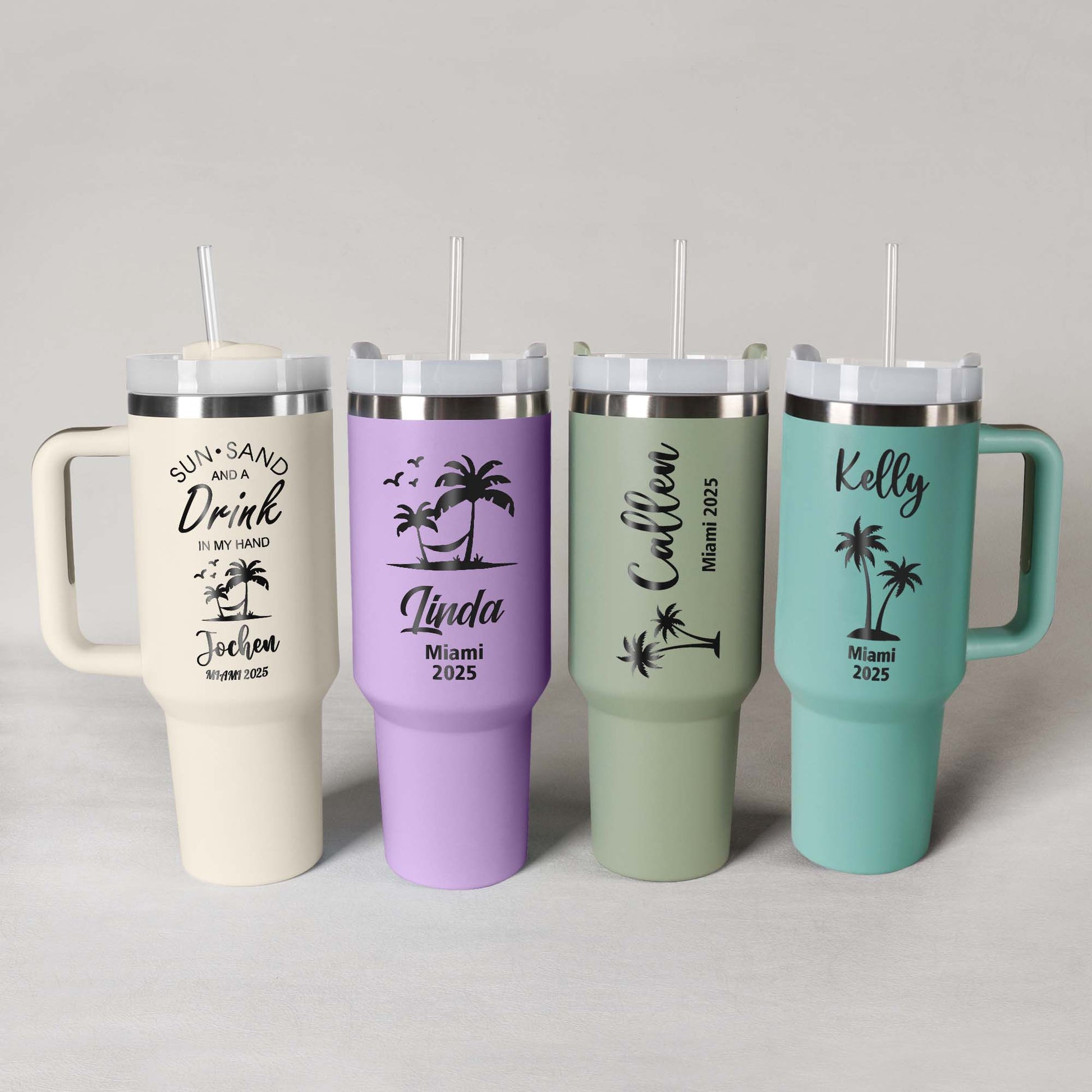Personalized 40oz Tumbler - Stainless Steel Cups & Girls Weekend Gift - giftyourways