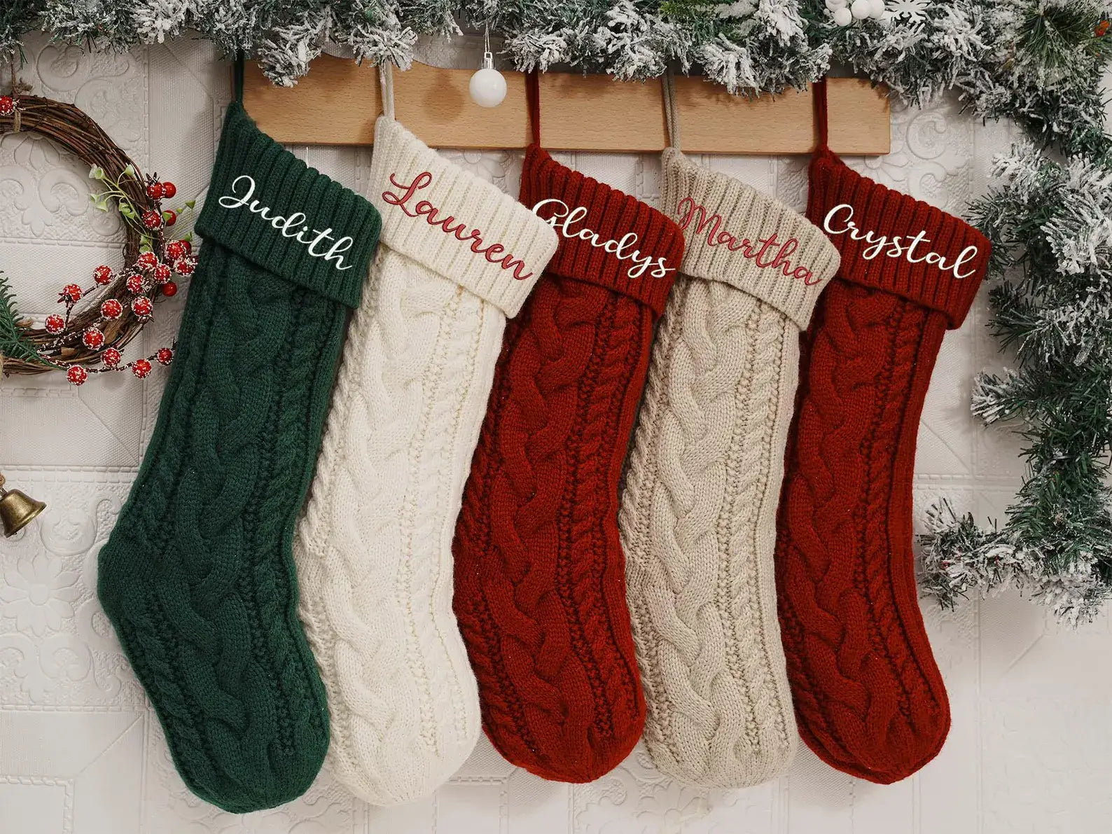 Personalized Farmhouse Holiday Stockings - Perfect Christmas Gift & Decoration