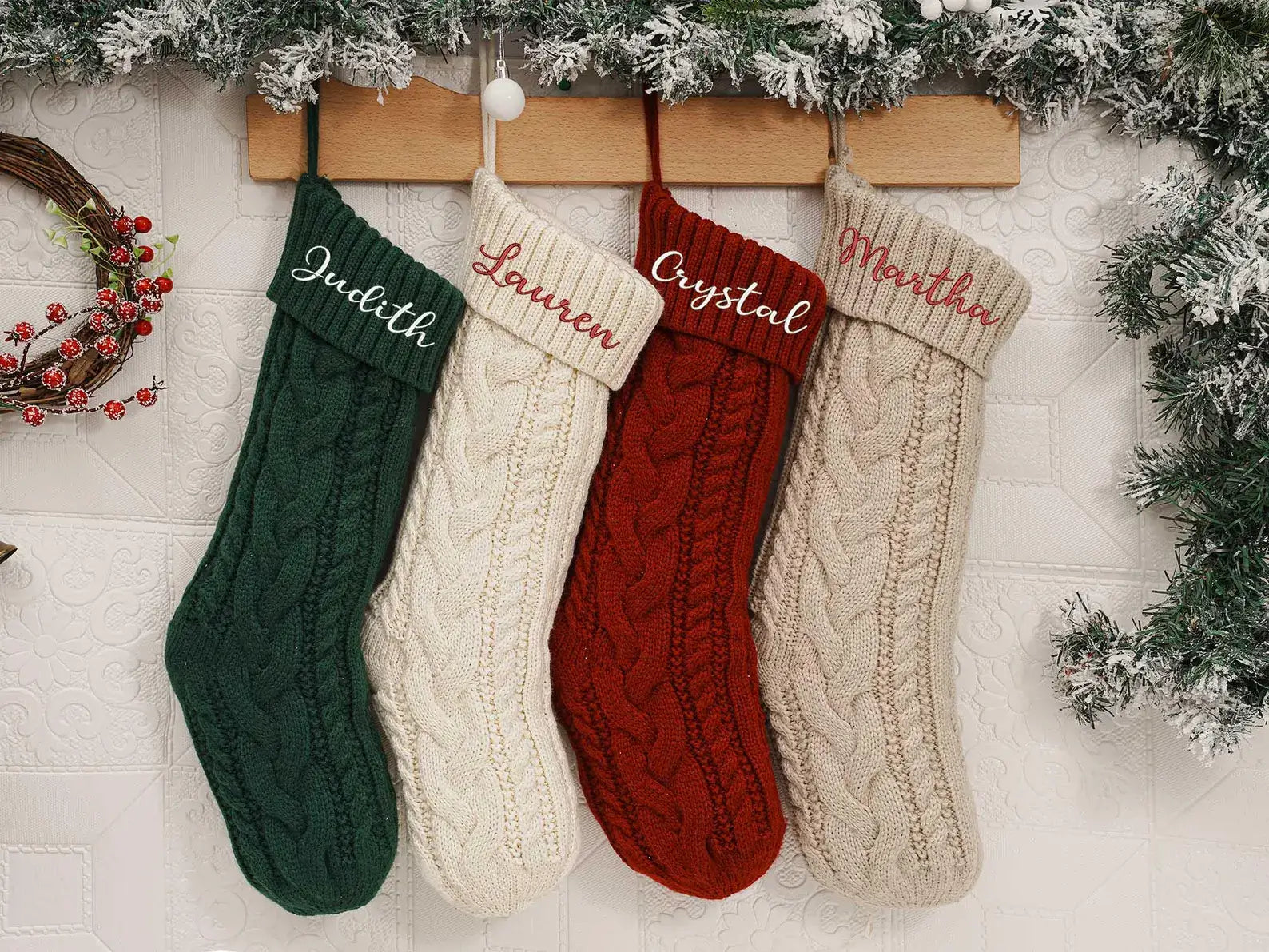 Personalized Farmhouse Holiday Stockings - Perfect Christmas Gift & Decoration