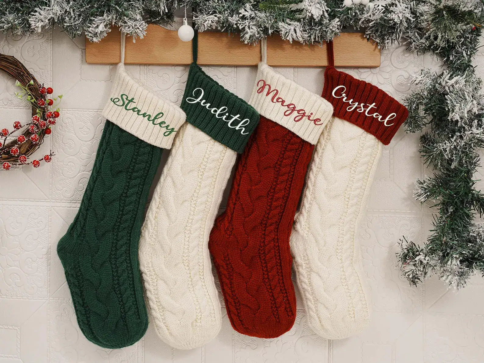 Personalized Farmhouse Holiday Stockings - Perfect Christmas Gift & Decoration