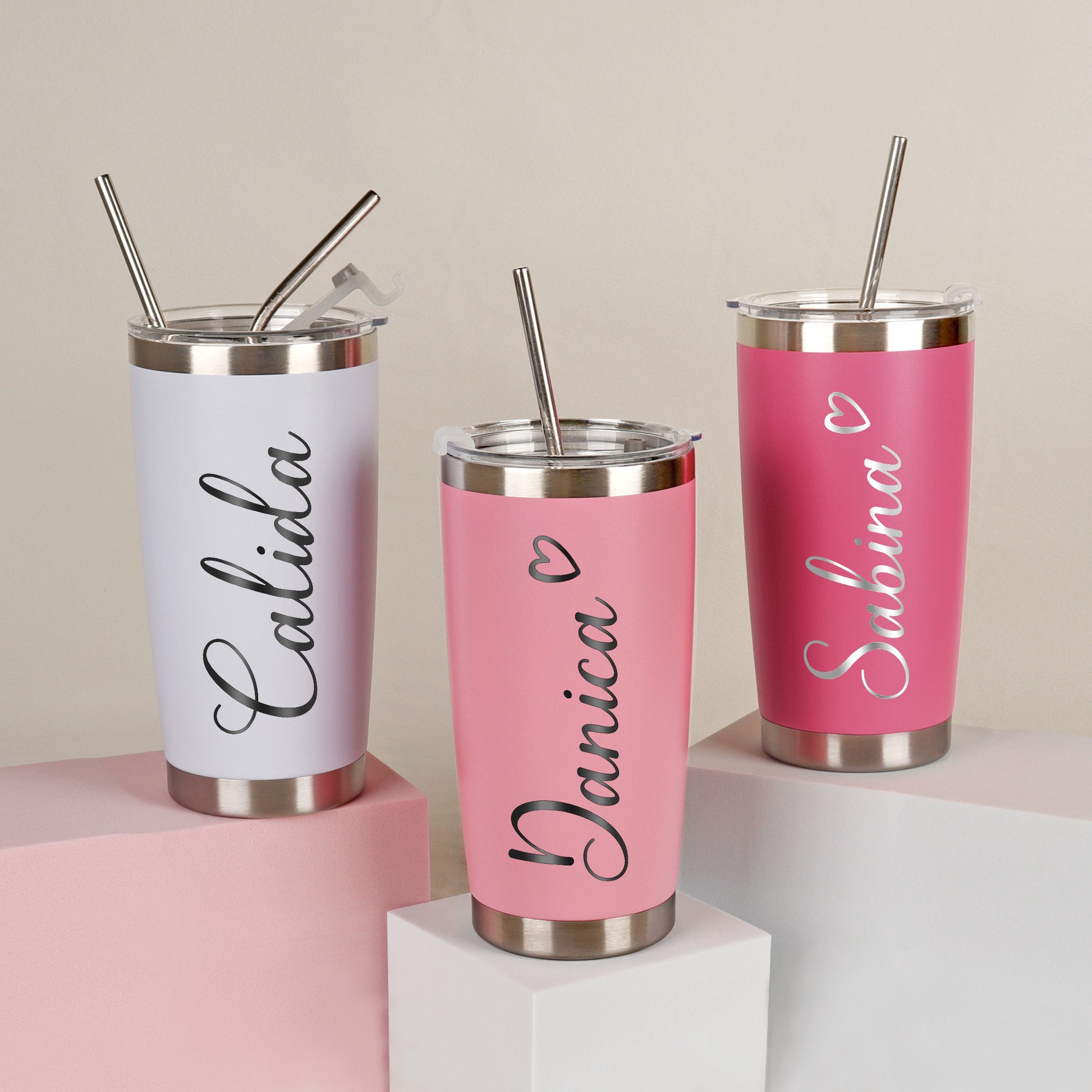 Personalized 20oz Tumbler - Metal Skinny Tumblers, Insulated Tumbler - giftyourways