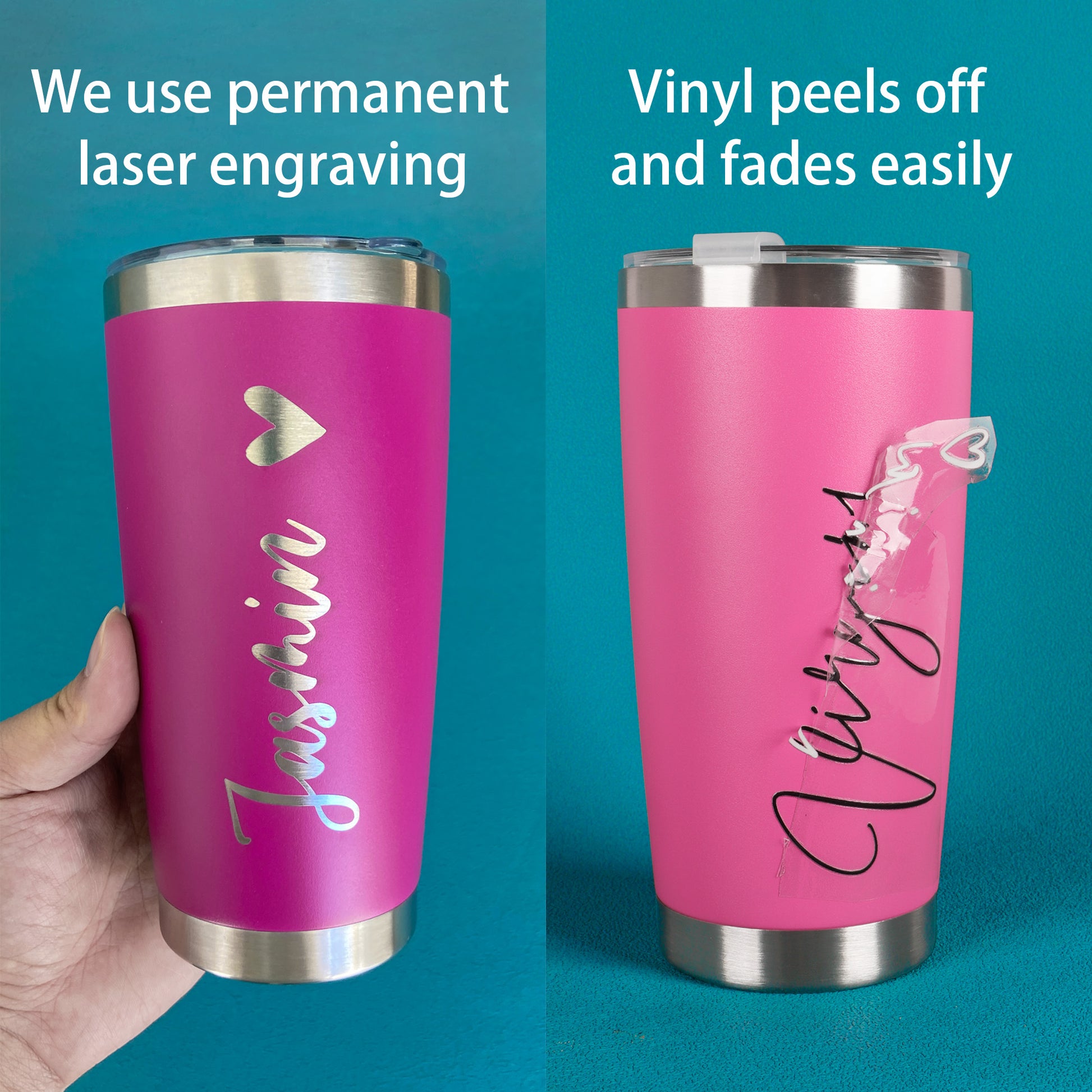 Personalized Initial & Name Tumbler - Wedding & Bachelorette Gifts - giftyourways