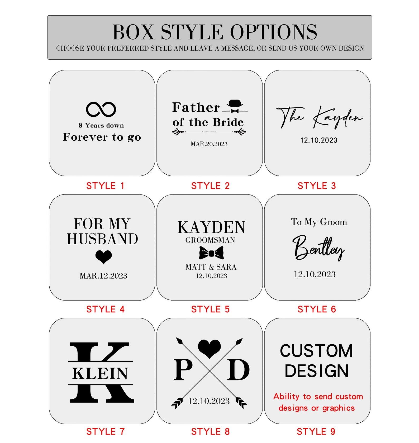 Custom Character Cufflinks Set - Personalized Cufflinks for Weddings - giftyourways