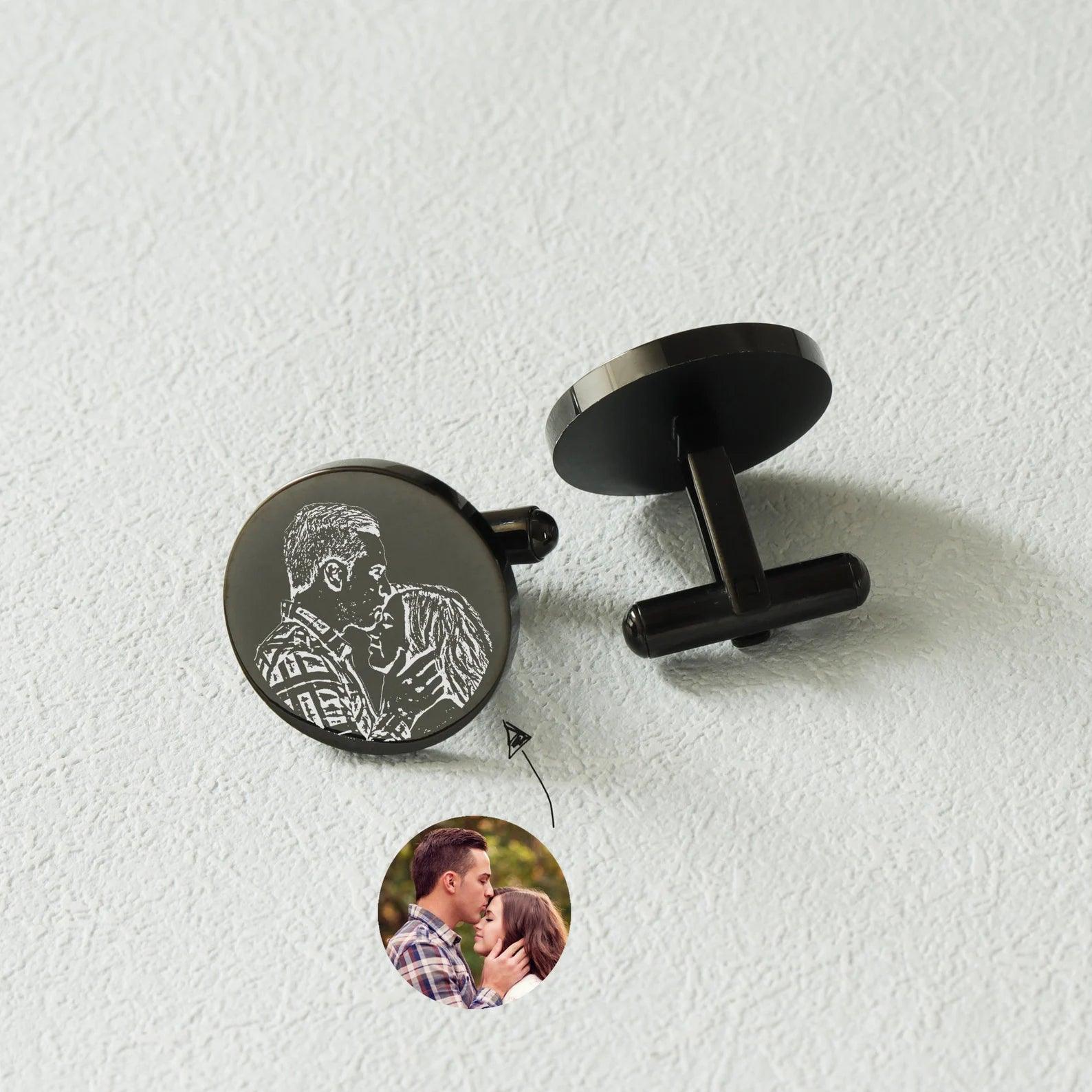 Custom Character Cufflinks Set - Personalized Cufflinks for Weddings - giftyourways