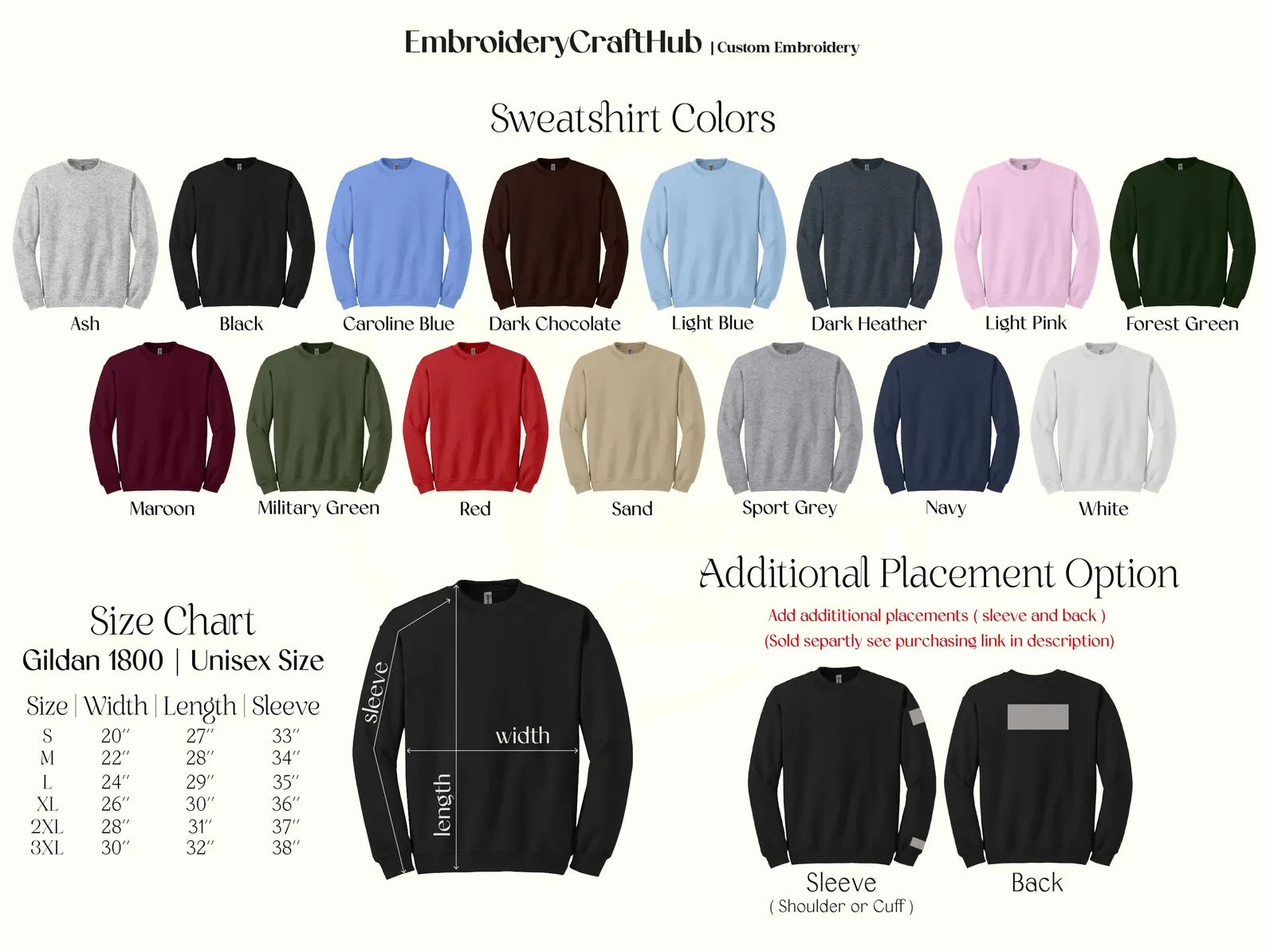 Custom Embroidered Sweatshirt - Custom Text Sweater, Gifts for Mom,  Mother's Day - giftyourways
