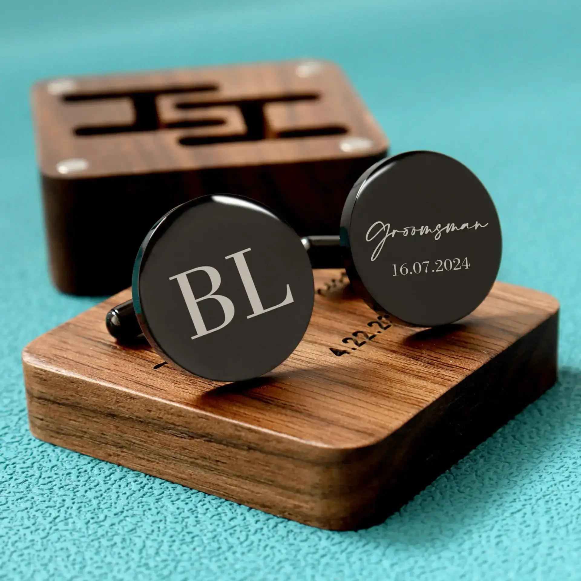 Custom Monogram - Cufflinks Set - giftyourways