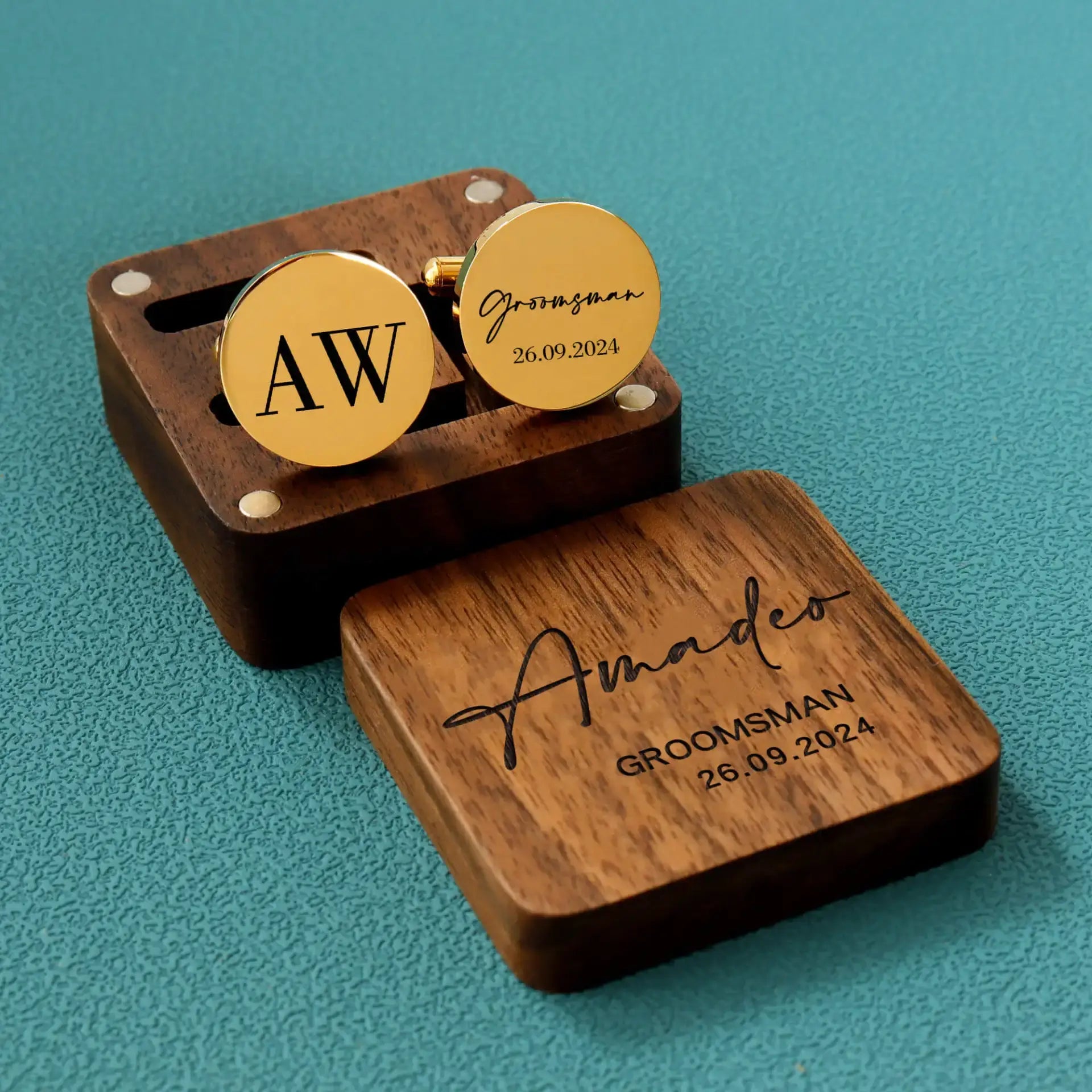 Custom Monogram - Cufflinks Set - giftyourways