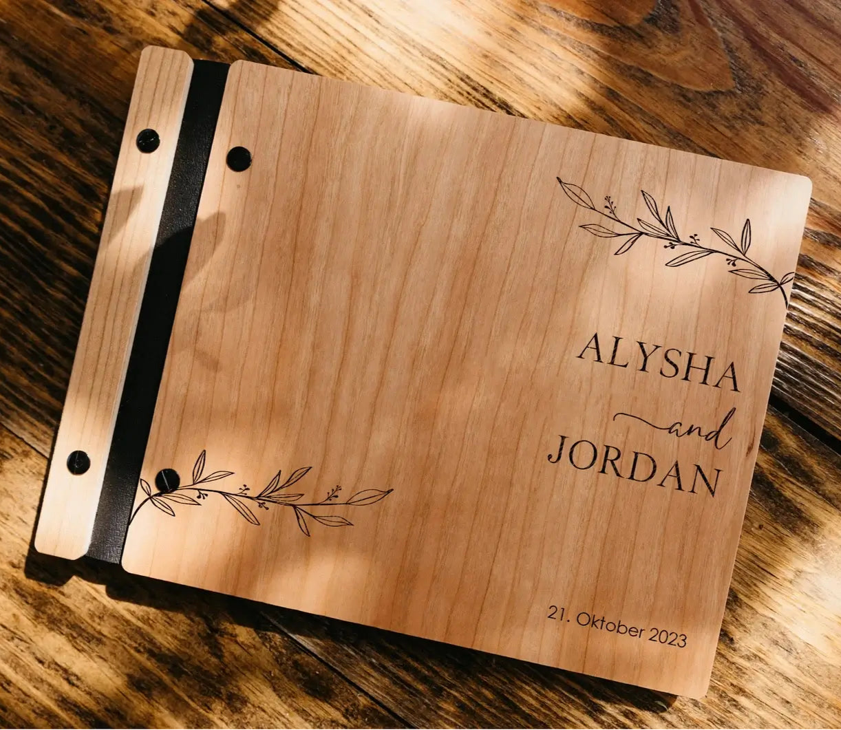 Custom Wedding Guestbook - Wooden Guest Book for Memorable Moments - giftyourways