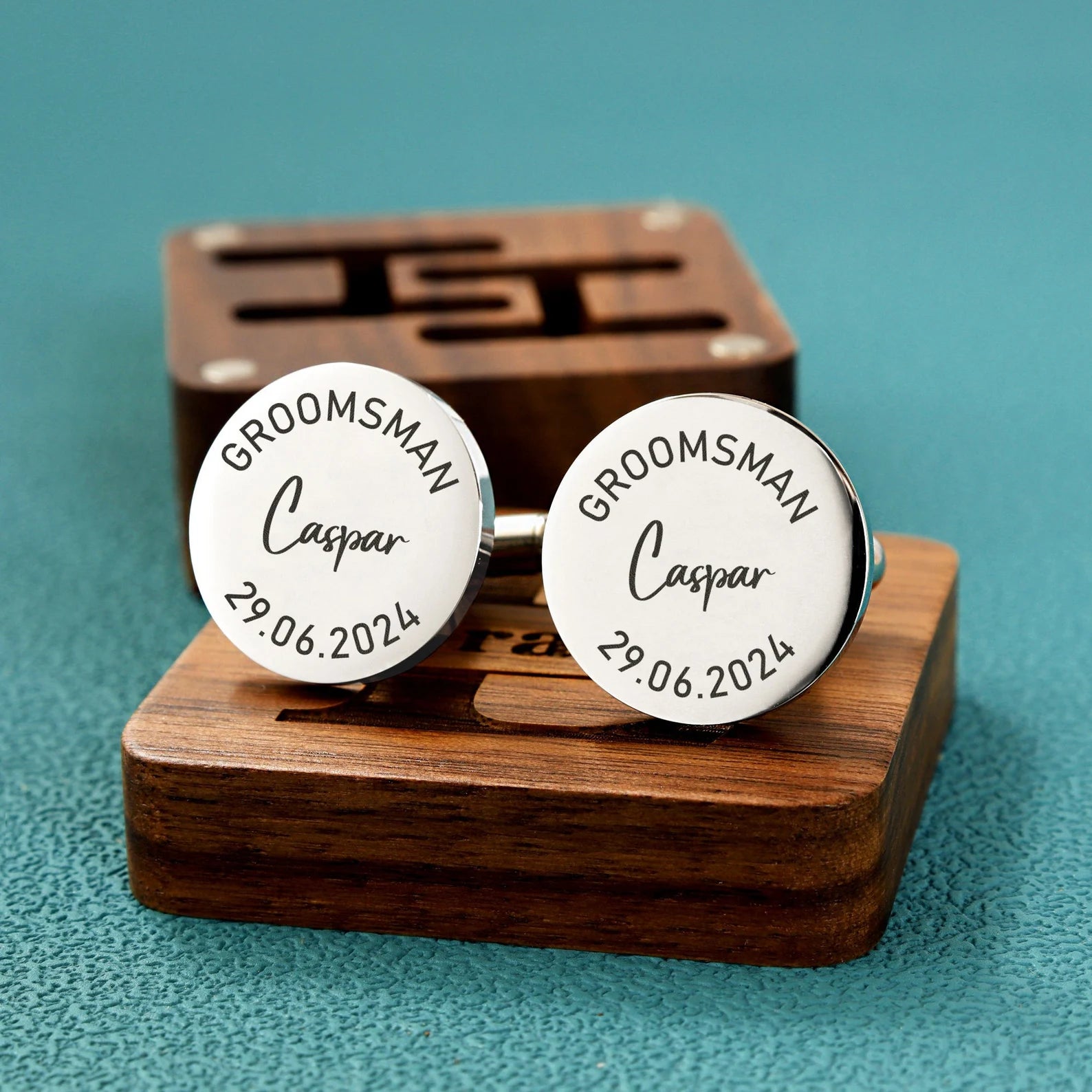Groomsman Gift - Cufflinks with Box - giftyourways