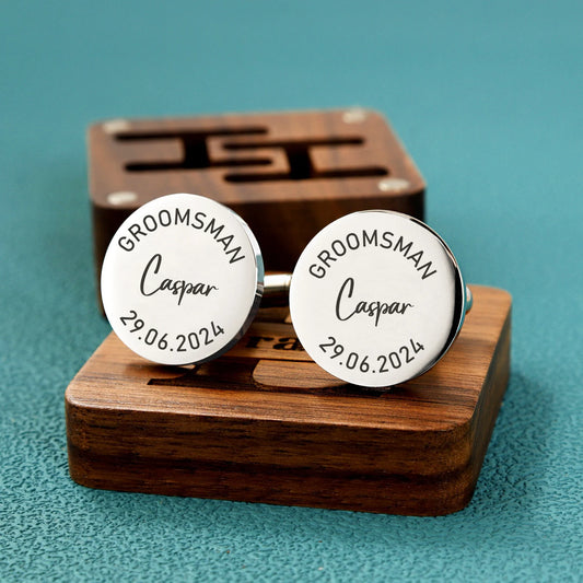 Groomsman Gift - Cufflinks with Box - giftyourways