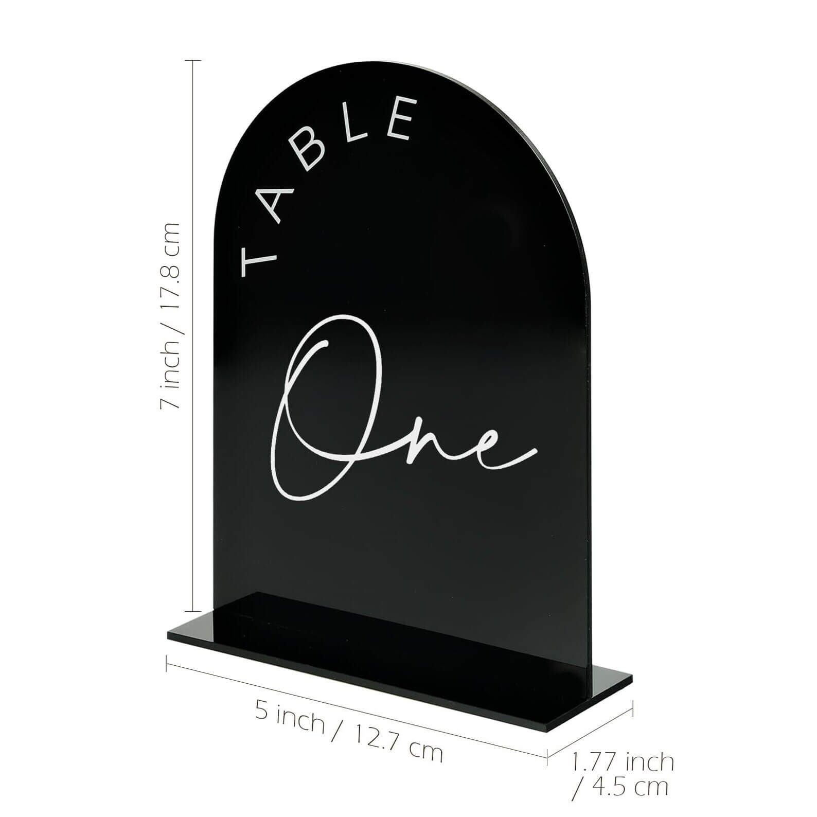 Mirror Square Acrylic Table Numbers - Elegant Wedding Table Numbers with Reflective Finish - giftyourways