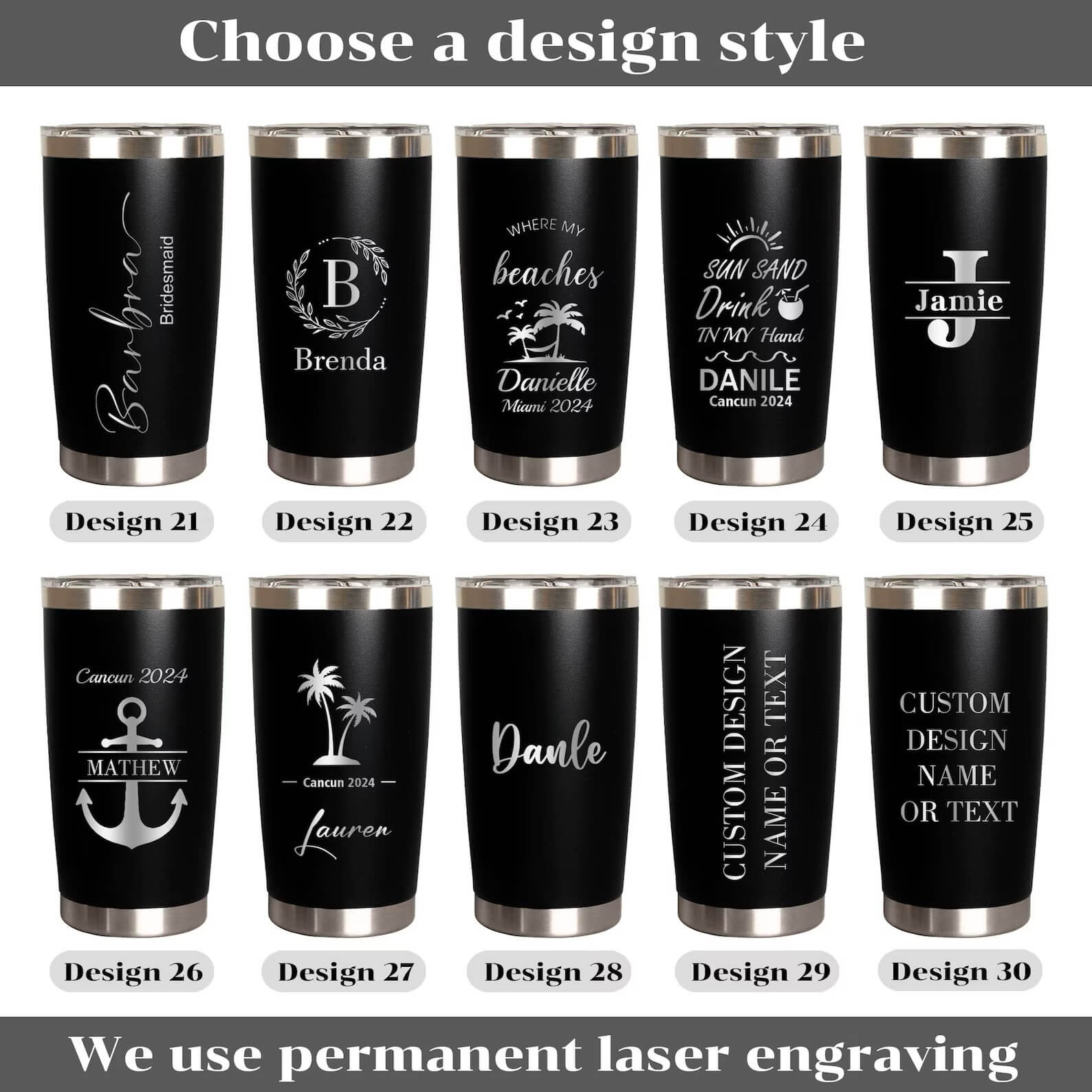 Personalized 20oz Cup for Travel Tumbler - Bachelorette Parties & Girls Weekend Gift - giftyourways
