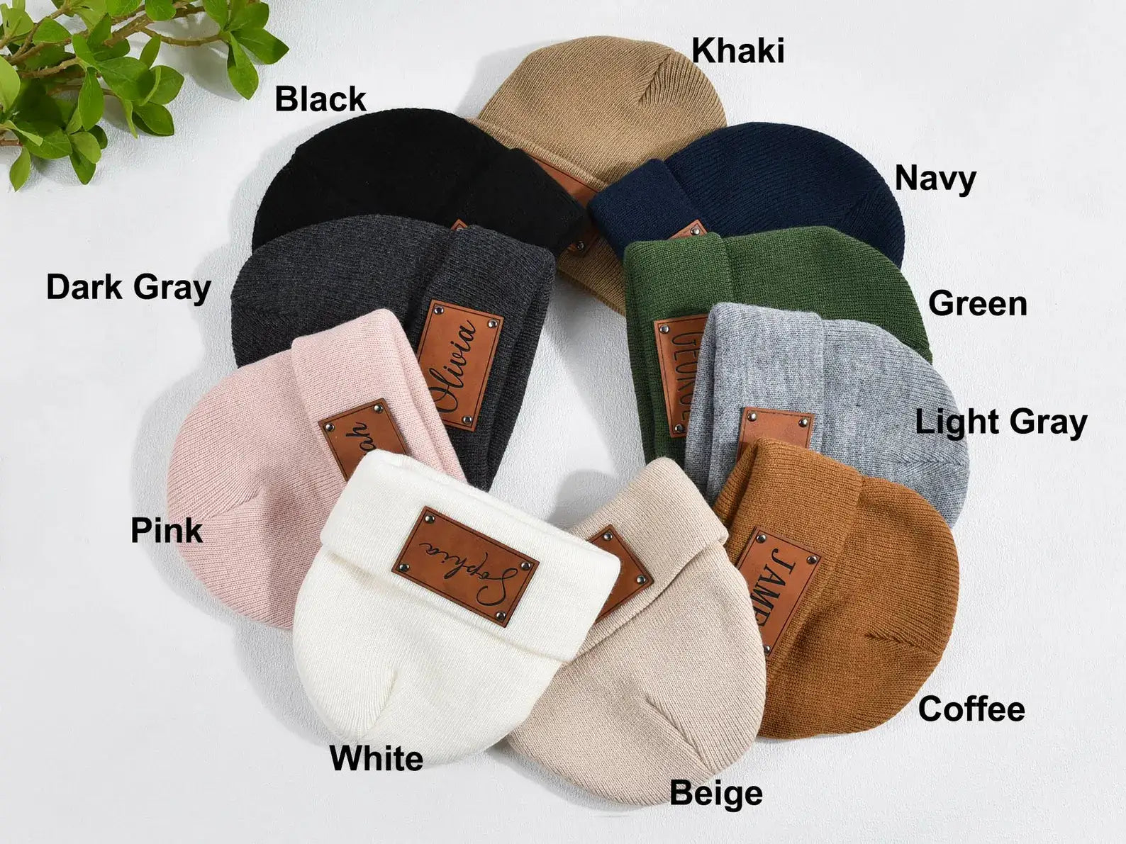 Personalized Baby Beanie with Name Patch – Perfect Newborn Gift for Any Occasion, Baby shower gift - giftyourways