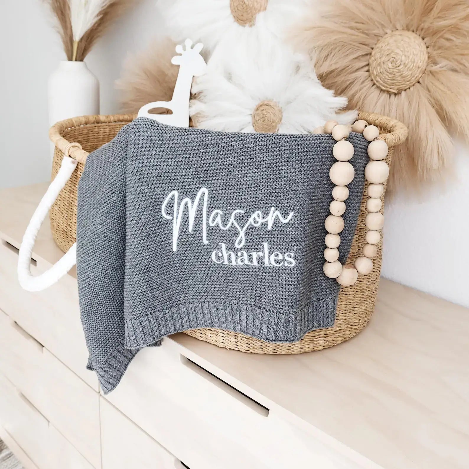 Personalized Baby Blanket - Custom Embroidery for Newborns & Toddlers - giftyourways