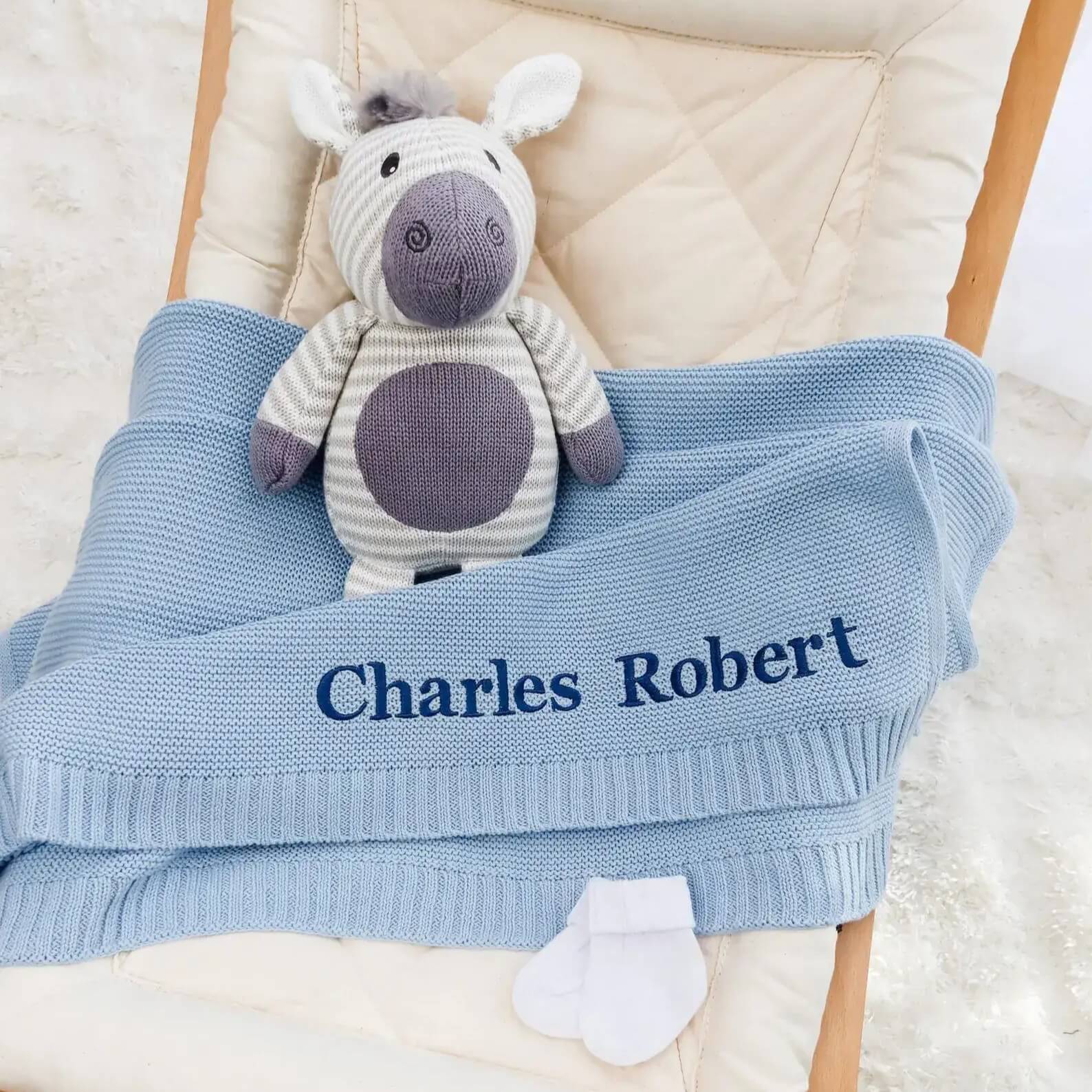 Personalized Baby Blanket - Custom Embroidery for Newborns & Toddlers - giftyourways