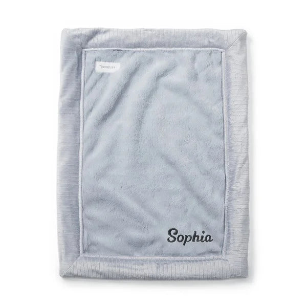 Personalized Embroidered Mini Blanket 15" x 20" - Pink - giftyourways