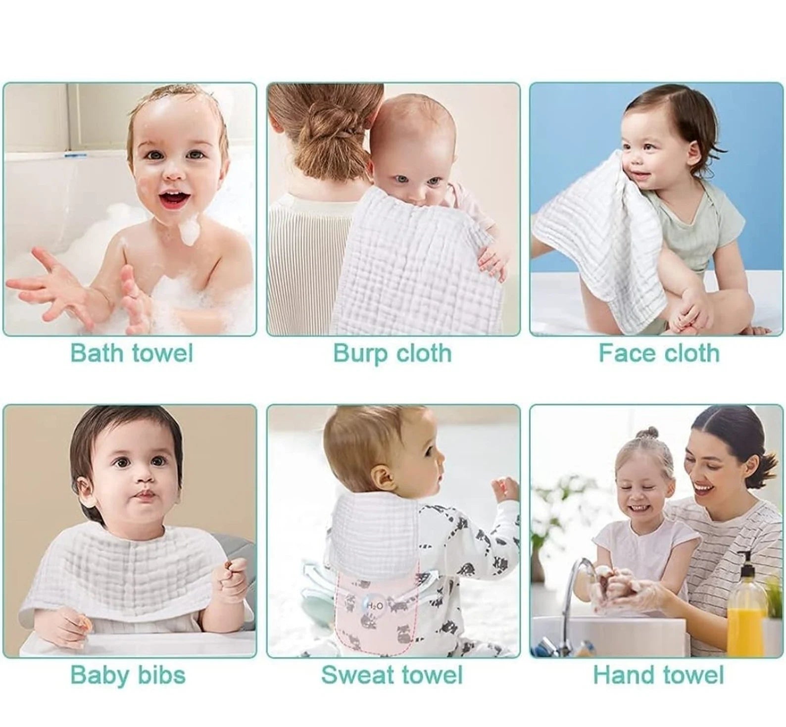 Personalized Muslin Burp Cloths – Soft, Absorbent, and Custom Embroidered - giftyourways