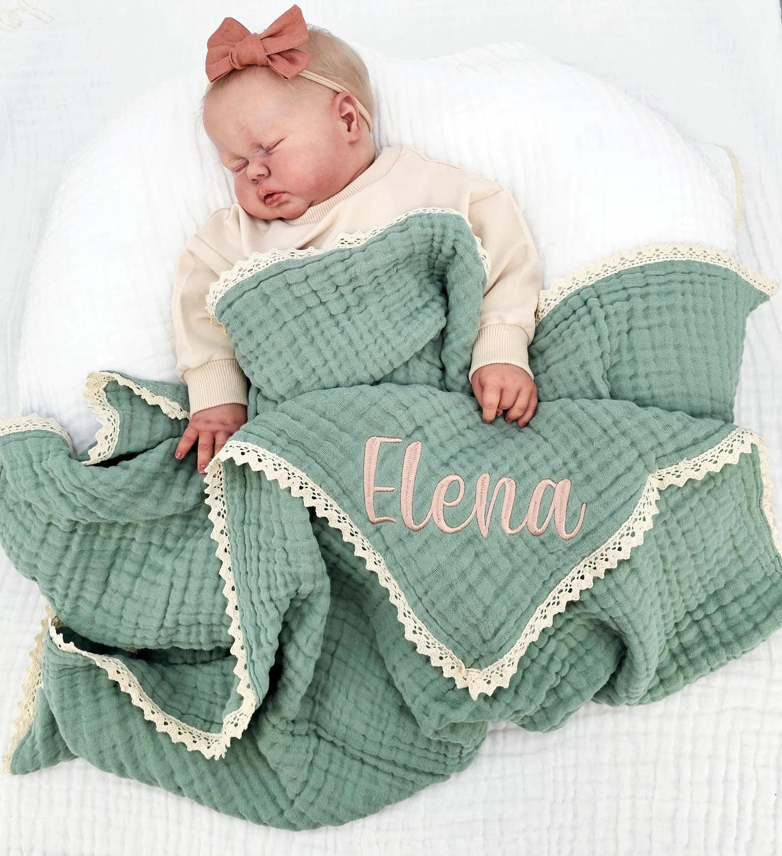 Personalized Name Blanket, Custom Newborn Swaddle, Baby Shower Gift, Keepsake Blanket for Baby - giftyourways