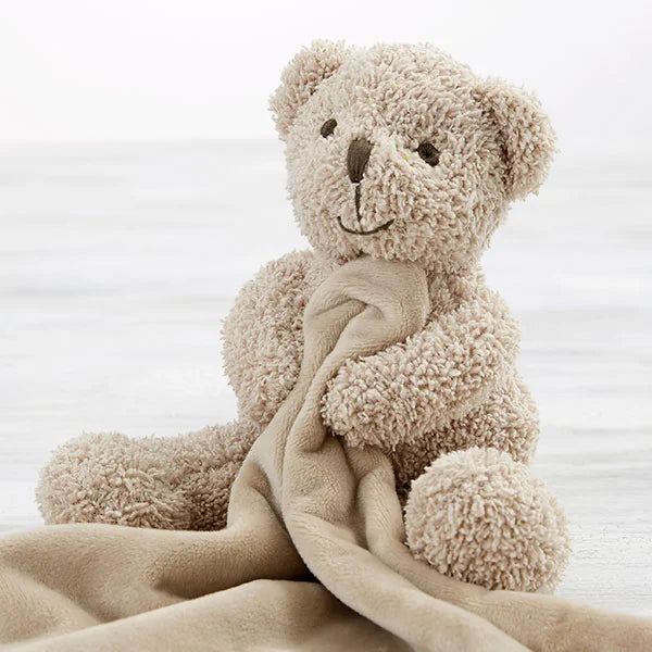 Personalized Teddy Bear Baby Lovey Blanket - giftyourways