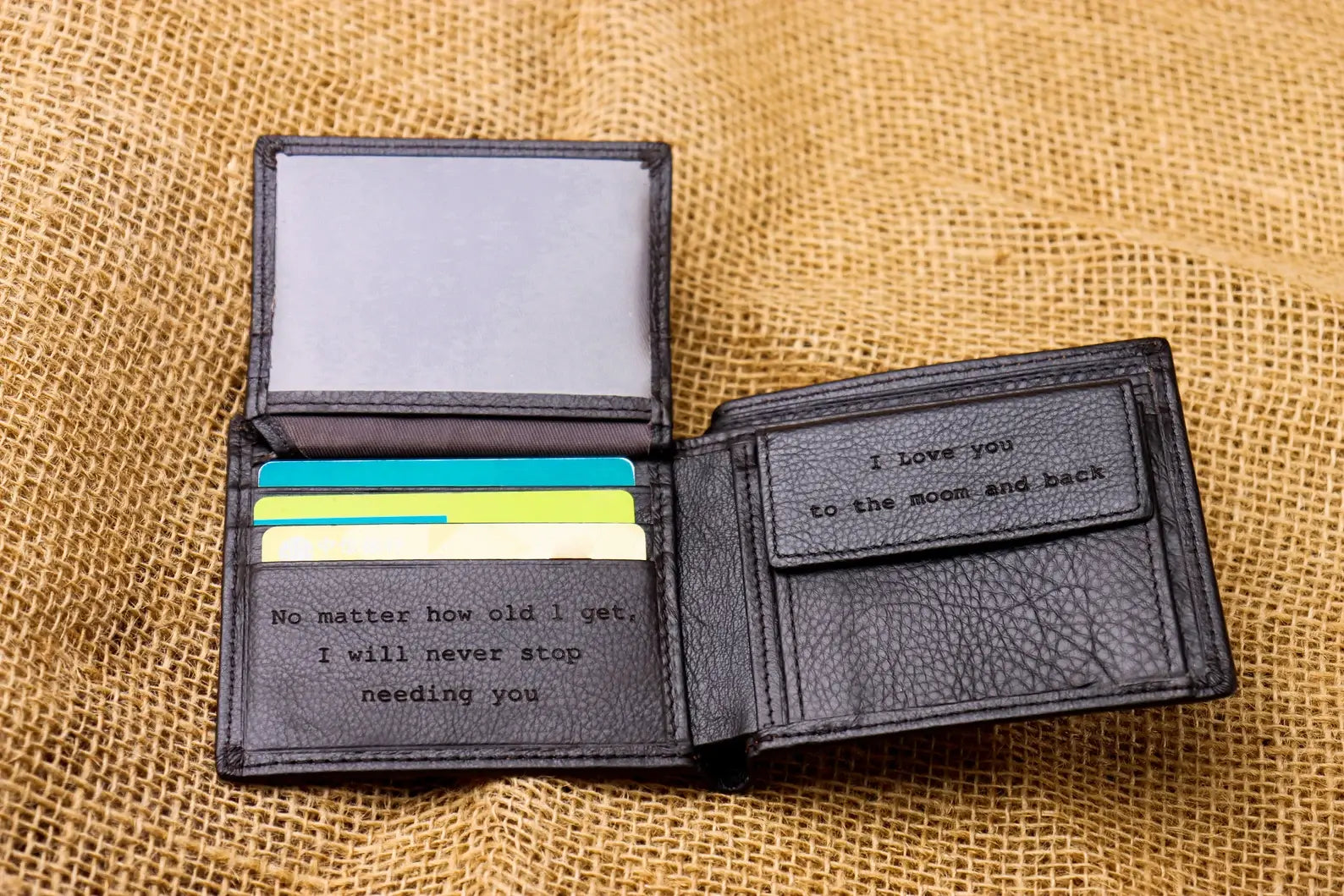 Personalized wallet for Men- Perfect Gift for husband, Anniversary gift, Father’s Day gift - giftyourways