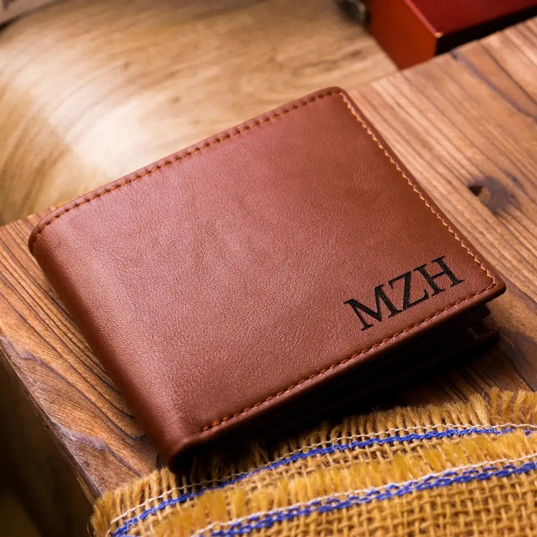 Personalized wallet for Men- Perfect Gift for husband, Anniversary gift, Father’s Day gift - giftyourways