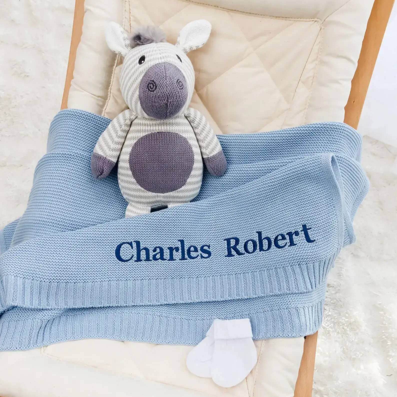 Personalized Baby Blanket - Custom Embroidery for Newborns & Toddlers - giftyourways