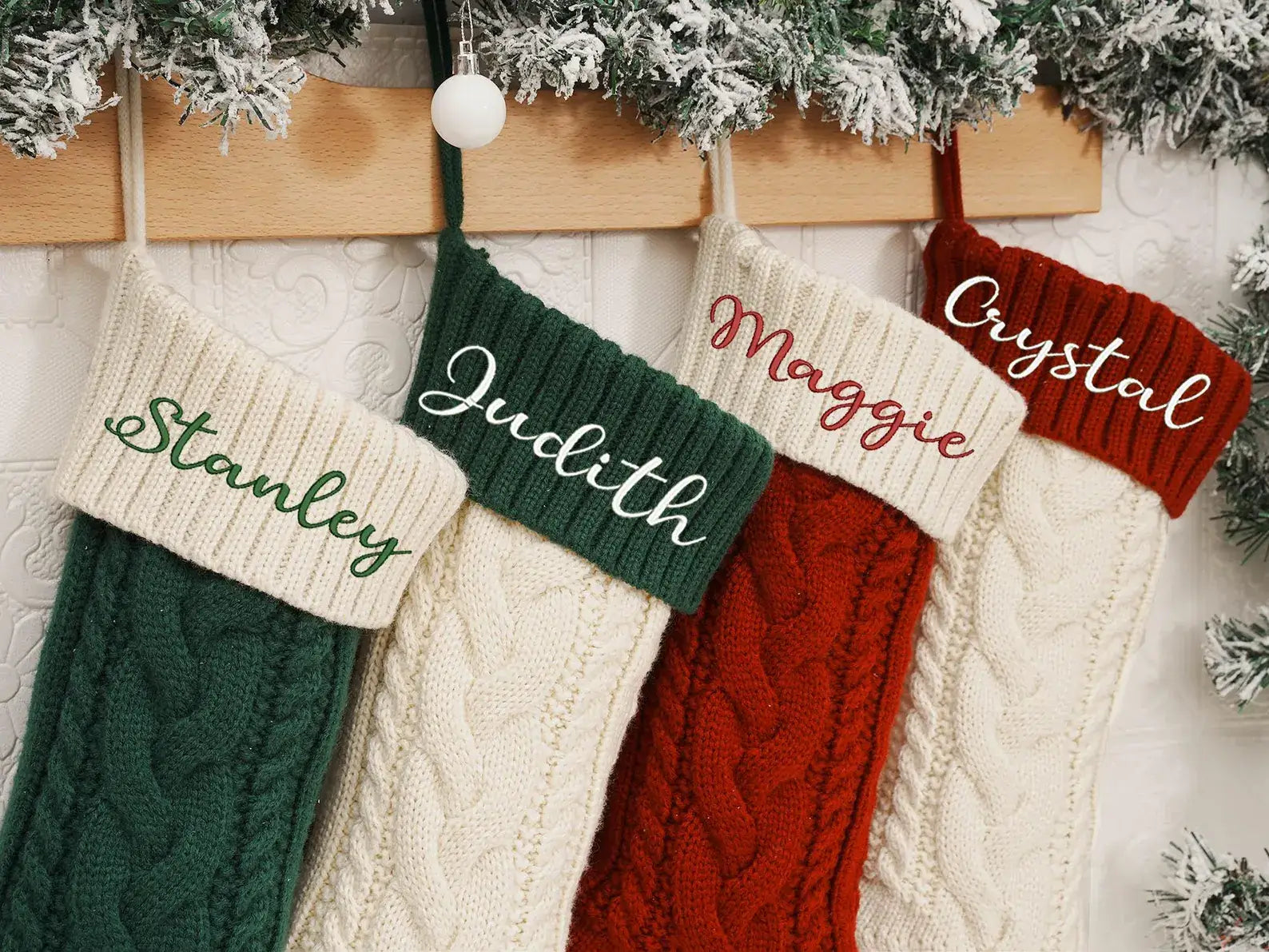 Personalized Farmhouse Holiday Stockings - Perfect Christmas Gift & Decoration