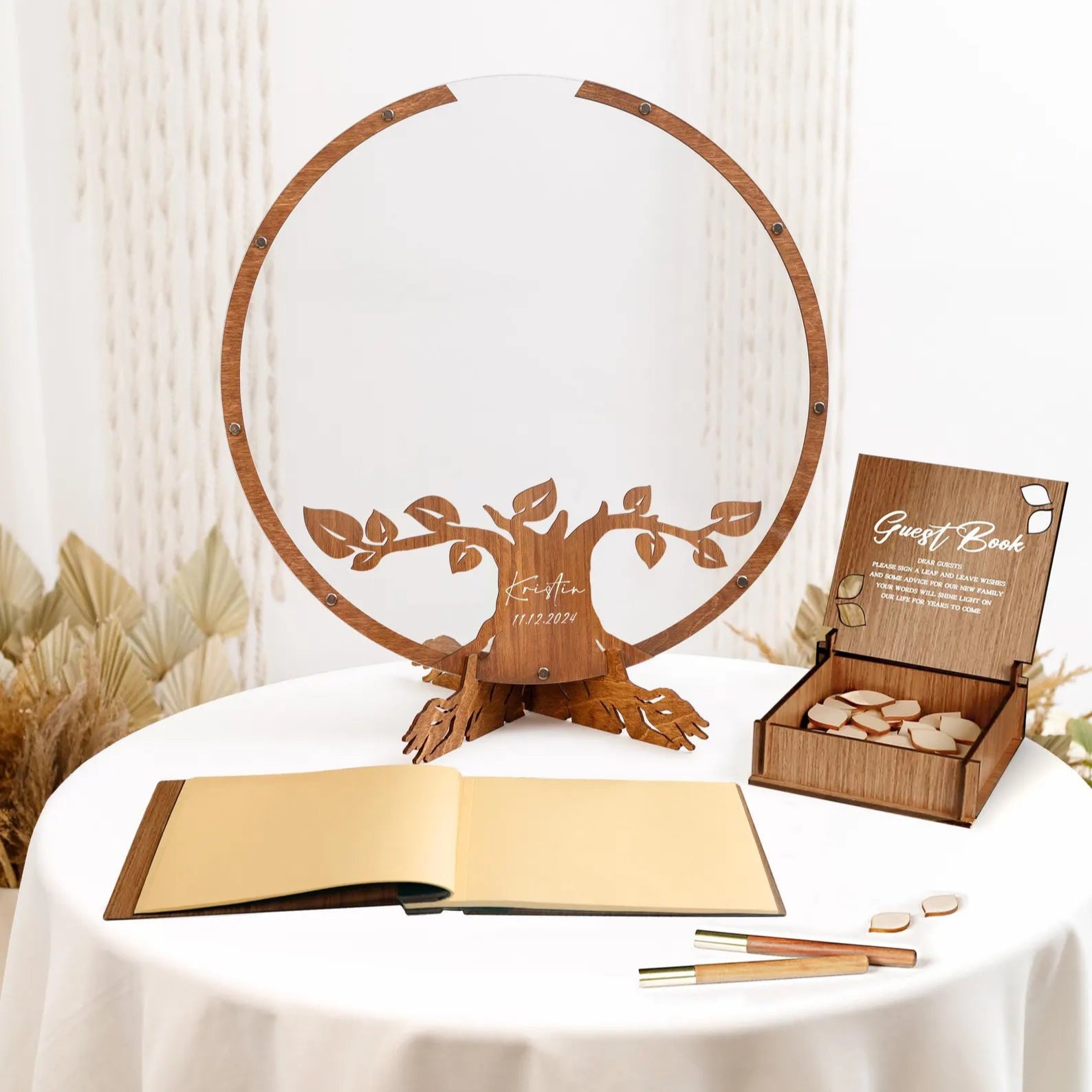 Unique Family Tree Wedding Guest Book – A Beautiful Keepsake for Your Big Day - giftyourways