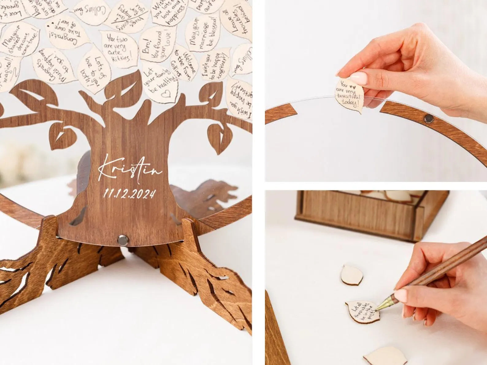 Unique Family Tree Wedding Guest Book – A Beautiful Keepsake for Your Big Day - giftyourways