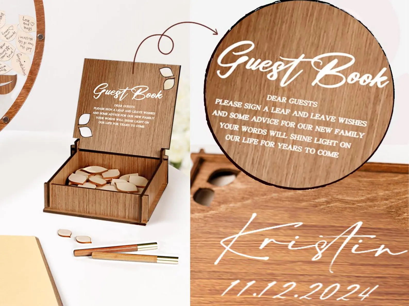 Unique Family Tree Wedding Guest Book – A Beautiful Keepsake for Your Big Day - giftyourways