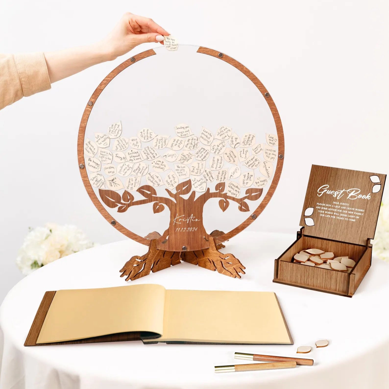 Unique Family Tree Wedding Guest Book – A Beautiful Keepsake for Your Big Day - giftyourways