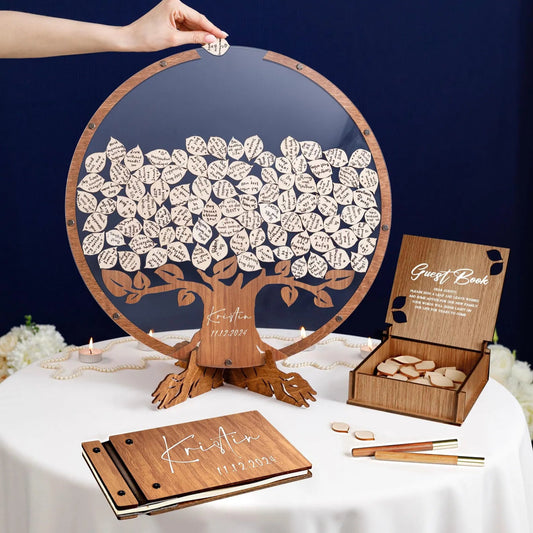 Unique Family Tree Wedding Guest Book – A Beautiful Keepsake for Your Big Day - giftyourways